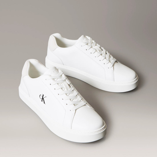 Calvin Klein Smooth Leather Flexible Sole Trainers